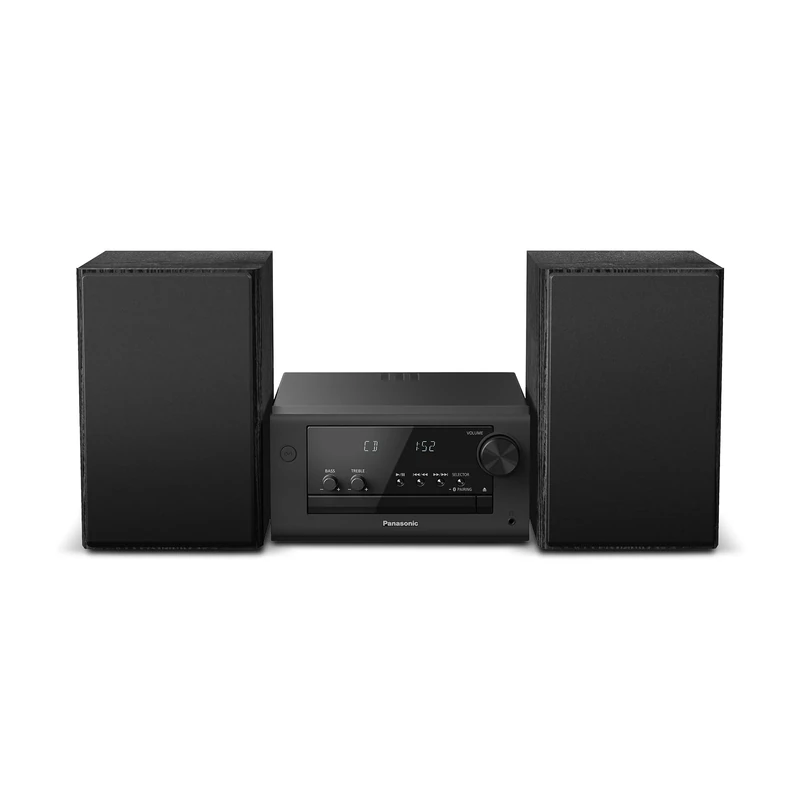 Panasonic SC-PM702EB-K Micro HiFi Compact Stereo System with FM / DAB / DAB + Radio, 80W 2-way Speaker, MP3 & CD Player, Bluetooth, USB, AUX-IN Auto Play, Black