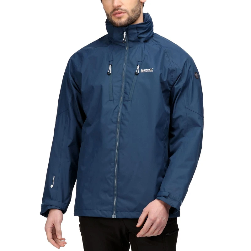 Regatta Mens Calderdale IV Shell Jacket, DkDenim/Navy, XX-Large