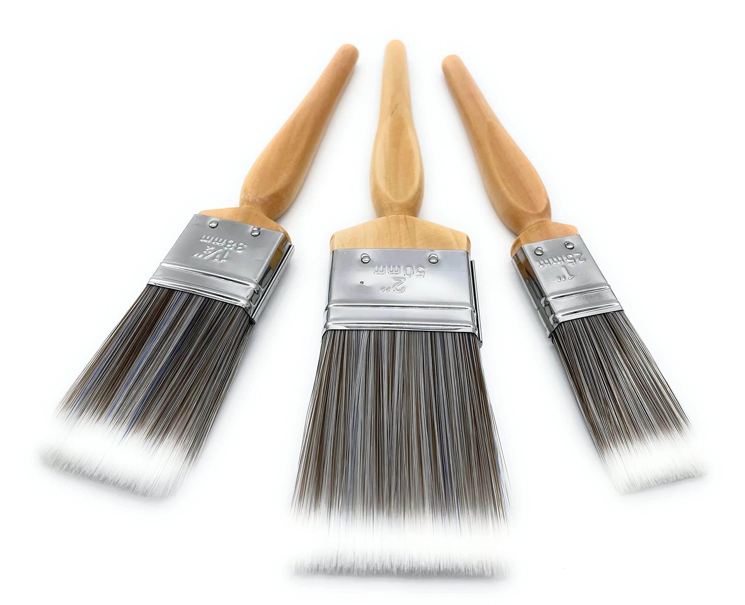 Maxim Precision Synthetic 3-Brush Set - for all Paints & Varnishes