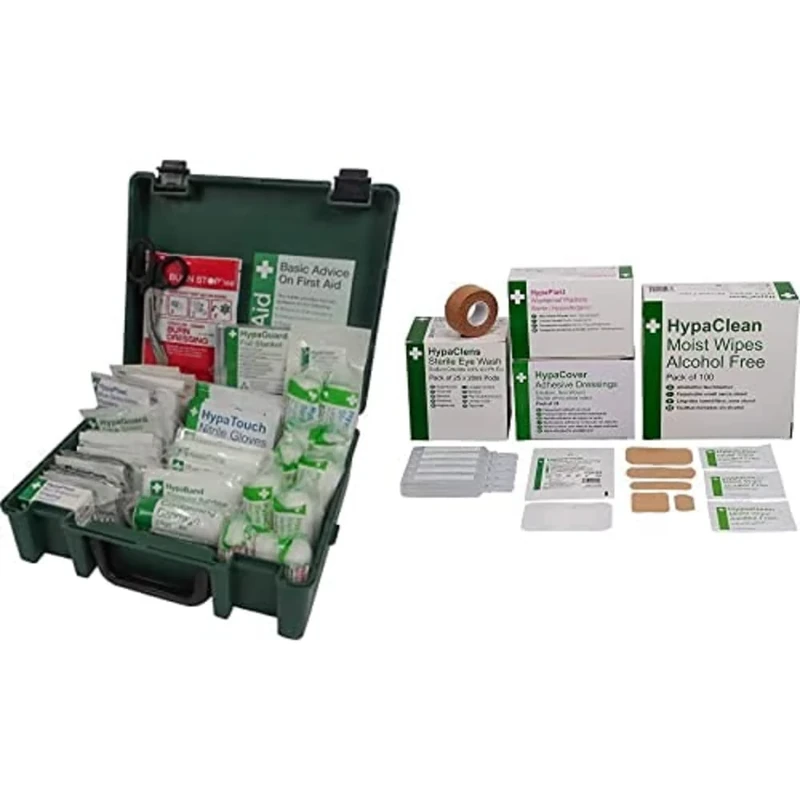 Safety First Aid Economy Catering First Aid Kits, Medium with Extra Essentials Supersize Kit