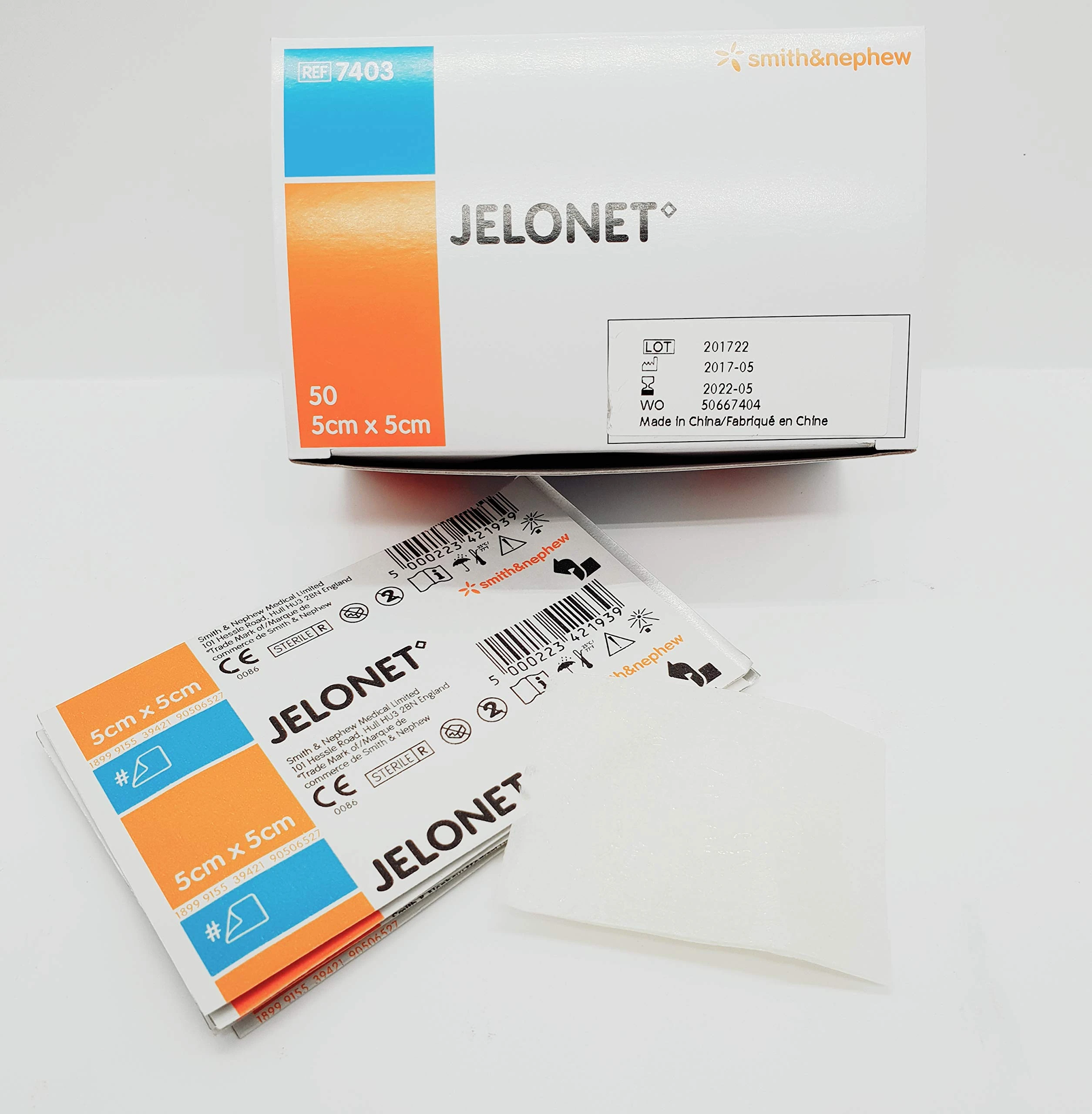 Jelonet 5cm x 5cm Minor Burn Dressings (10)