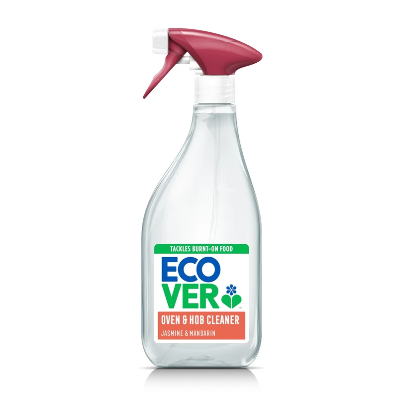 Ecover Oven & Hob Cleaner Spray, Cuts through Grease, Grime And Burnt Food, Fresh Jasmine & Mandarin Scent 1 x 500ml
