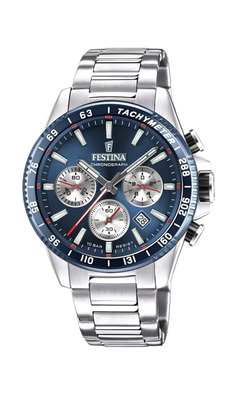 Festina Chronograph Watch with Stainless Steel Bracelet F20560/2
