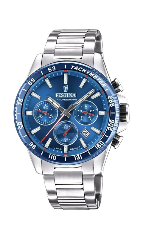 Festina Chronograph Watch with Stainless Steel Bracelet F20560/3