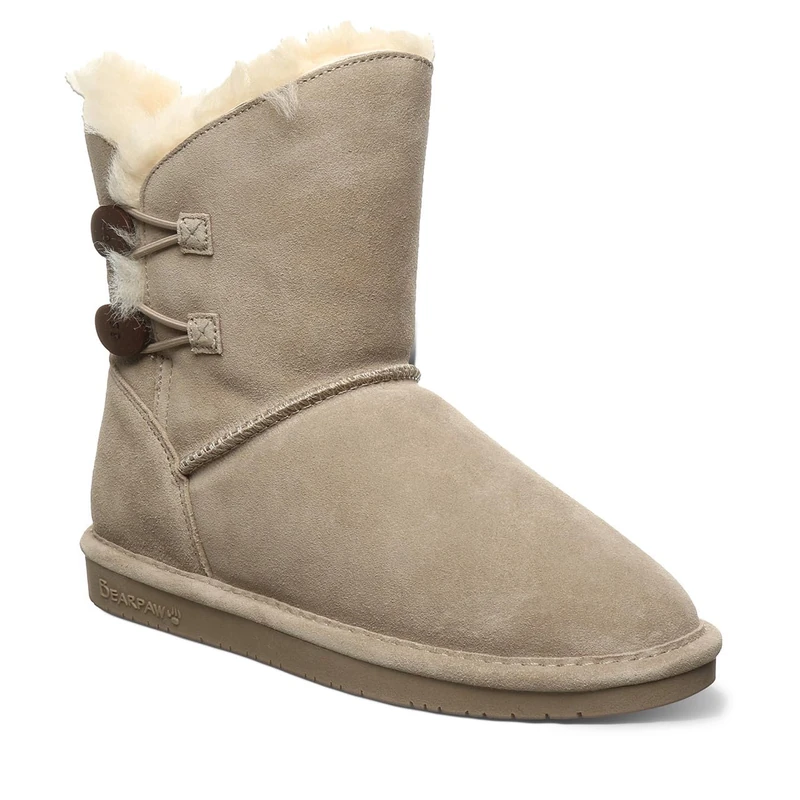 Bearpaw Women's Rosaline Ankle Boot, Mushroom, 8 UK