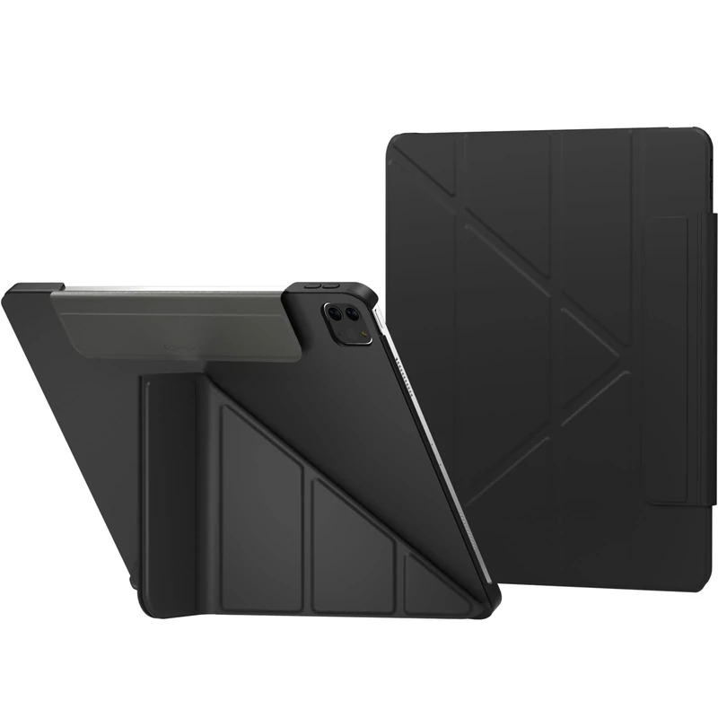 SWITCHEASY Origami iPad Case for 2024-2025 iPad Air 11 (M2/M3)/ iPad Pro 11" 2022-2018 (1st-4th Gen) & Air 10.9" 2022-2020 with Multi-Angle Stand - Black - Image 1