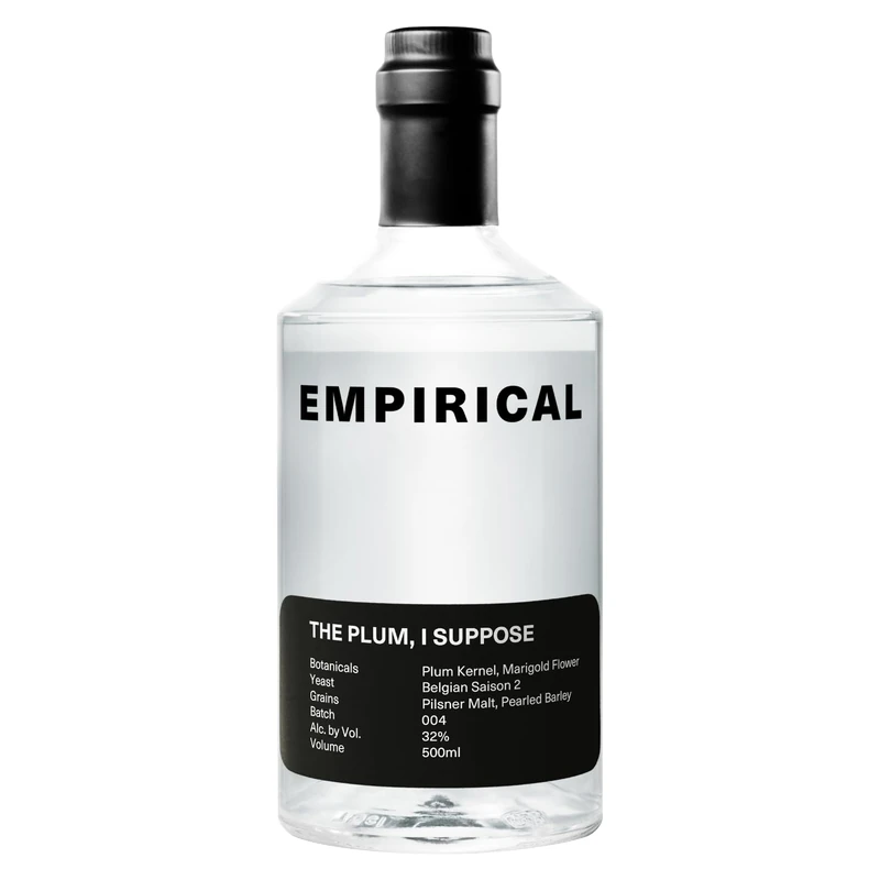 EMPIRICAL - The Plum, I Suppose; An Exploration, Plum Kernels Bring Marzipan Flavours, Combined With Marigold Kumbuca Resembling Plum Skins; 32% ABV. 50cl - Image 1
