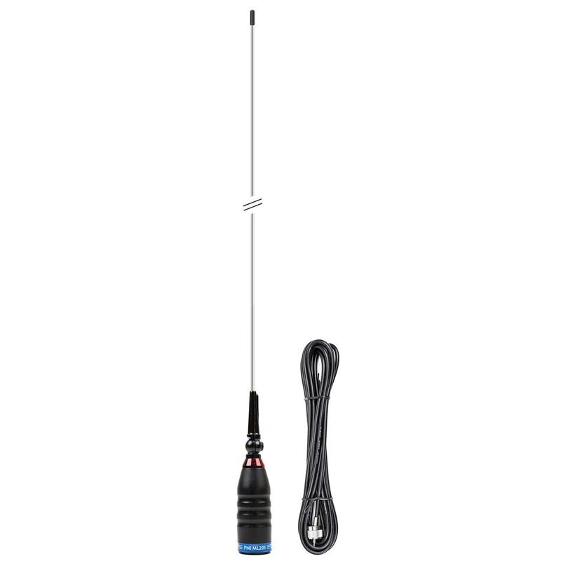 CB antenna PNI ML201 Black, length 201cm, 26-28MHz, 1200W with inclination at 90 degrees