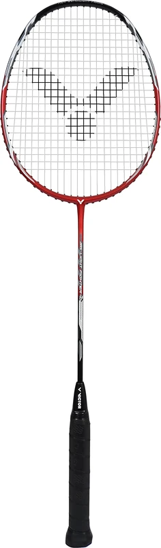VICTOR Auraspeed Light Fighter 40 D - Ultra-light Head Balanced High-Modulus Graphite Badminton Racket Badminton Racket - Red
