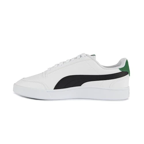 Puma Shuffle Unisex Sneakers, Puma White Puma Black Puma Team Gold Amazon Green, 13 UK