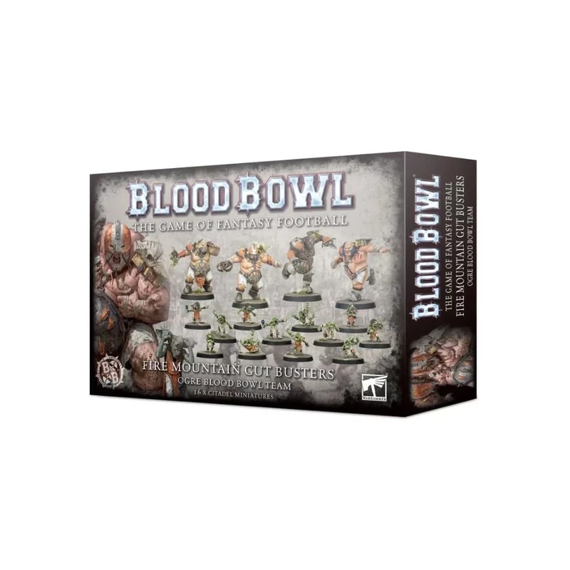 Games Workshop Blood Bowl - Team Ogre : Fire Mountain Gut Busters, Schwarz
