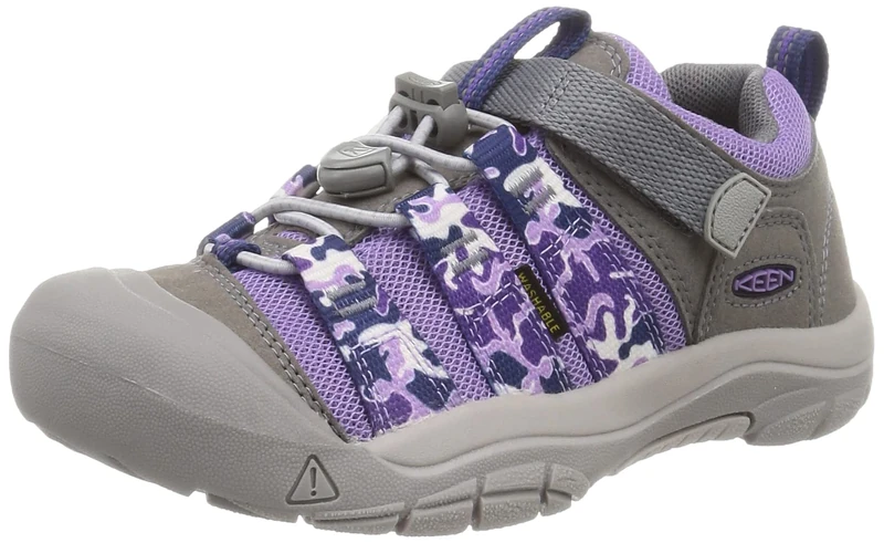 KEEN Unisex Kids Newport H2sho Casual Breathable Comfortable Sneaker, Chalk Violet Drizzle, 4 UK