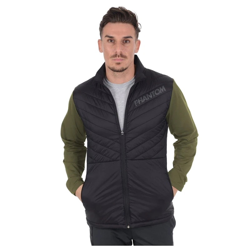 Phantom Athletics Men's Stealth Track Jacket (Black/Green, X-Small) - Image 1