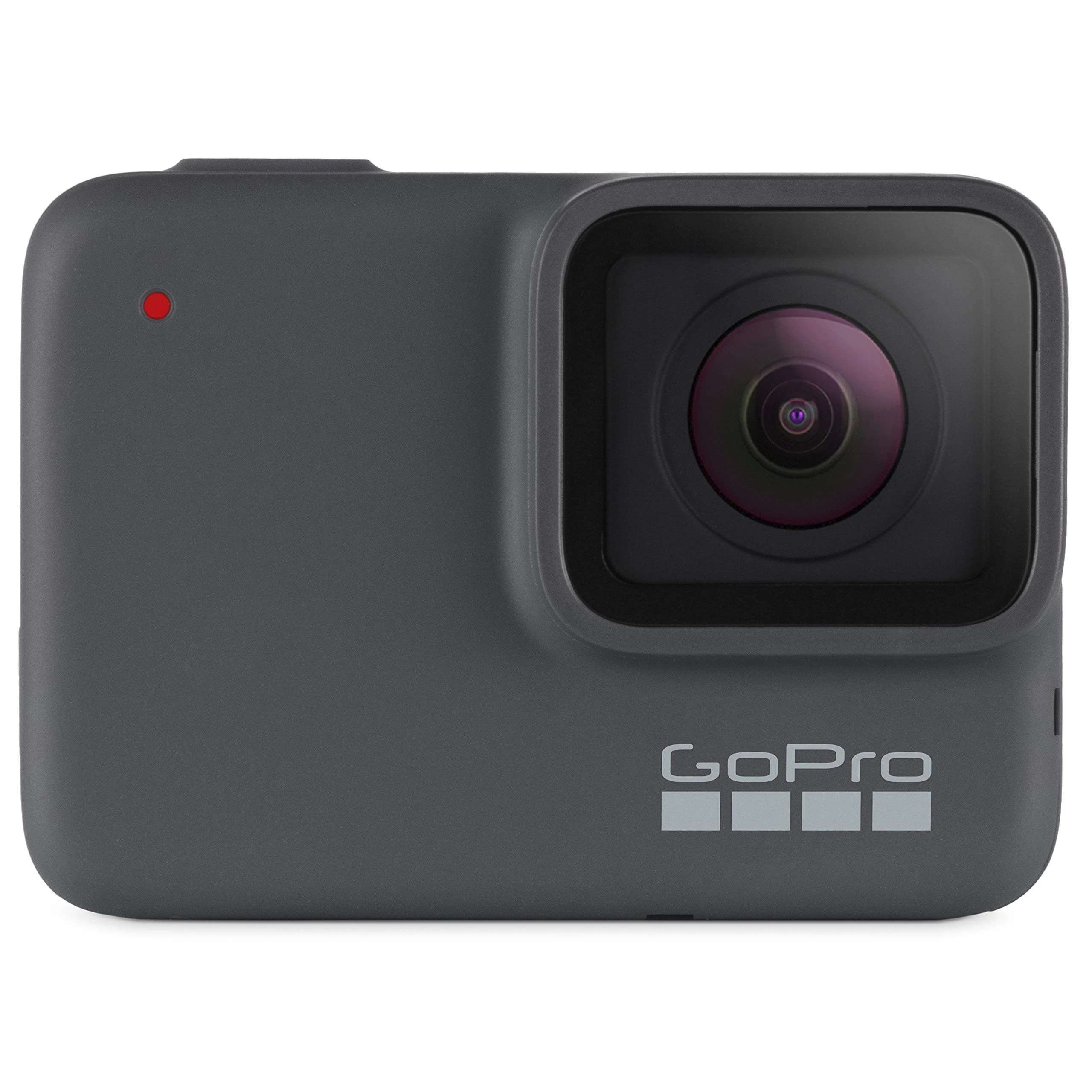 GoPro HERO7 Waterproof Digital Action Camera 12.0 Megapixel with Touch Screen 4K HD Video Photos Live Streaming Stabilization 2-Inch Screen Silver (Renewed)