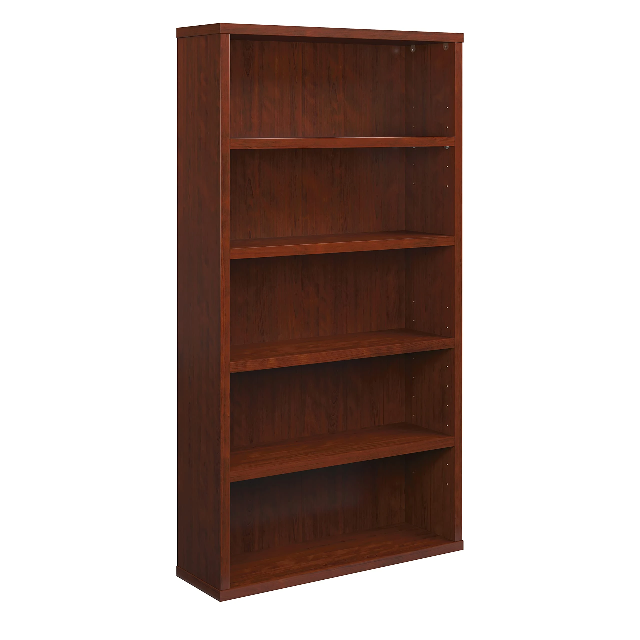 OfficeWorks by Sauder Affirm 5-Shelf Commercial Office Storage, Classic Cherry Finish