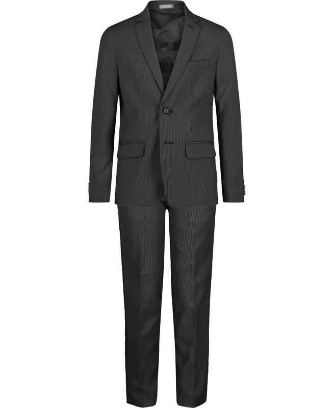 van heusen Boys' Big 2-Piece Formal Suit Set, Mini Black, 14 Husky - Image 1