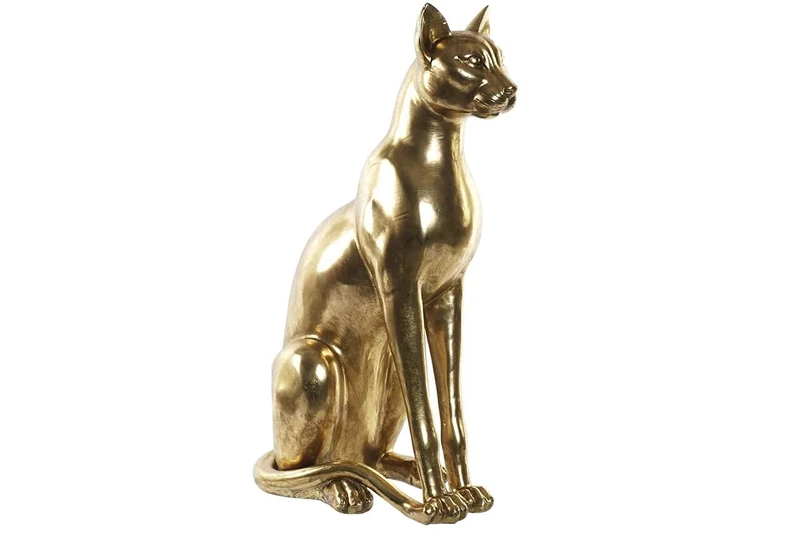 RF-163618 Resin Figurine, Gold, 24 x 40 x 73 cm