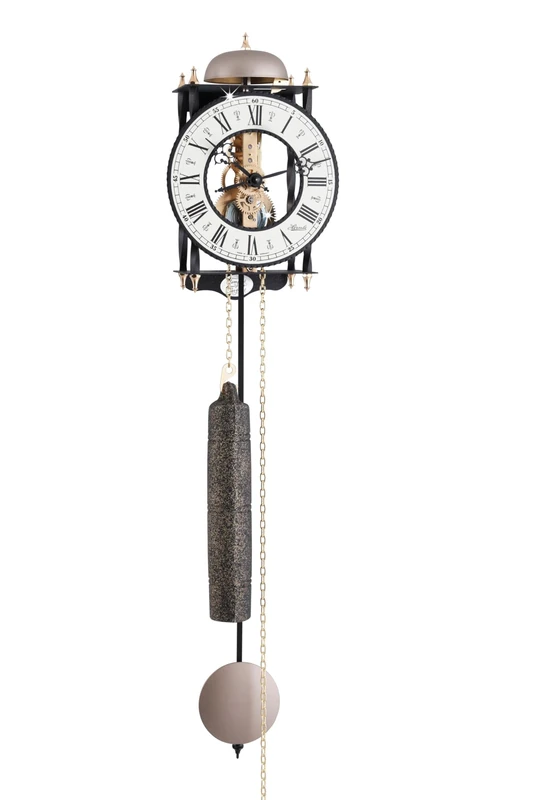 Hermle 70503-000711 Skeleton Pendulum Wall Clock White 62 cm x 15 cm x 10 cm