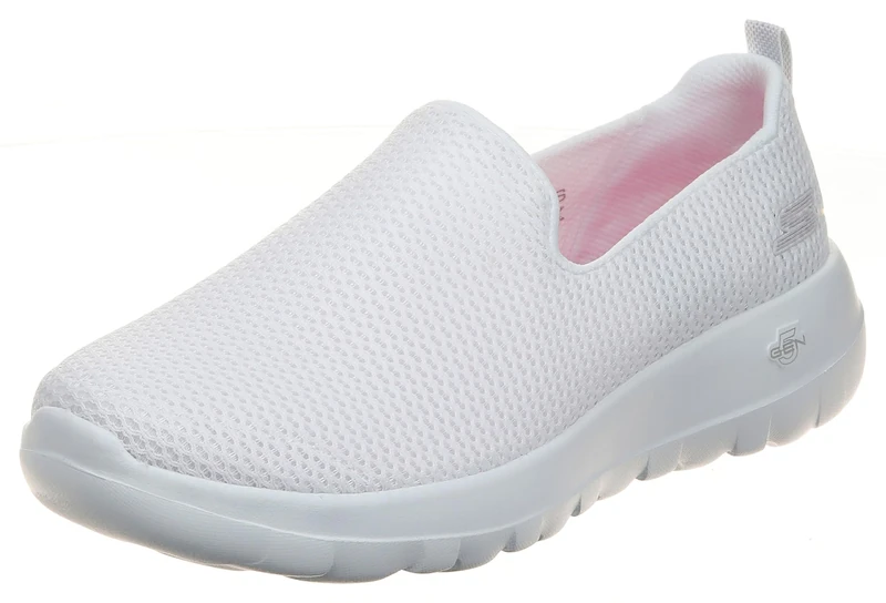 Skechers Women's Go Walk Joy-Sensational Day Sneaker, White, 3.5 UK