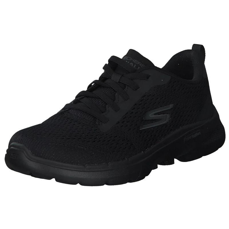 Skechers Women's Go Walk 6 Bold Vision Shoes, Black, 9 UK