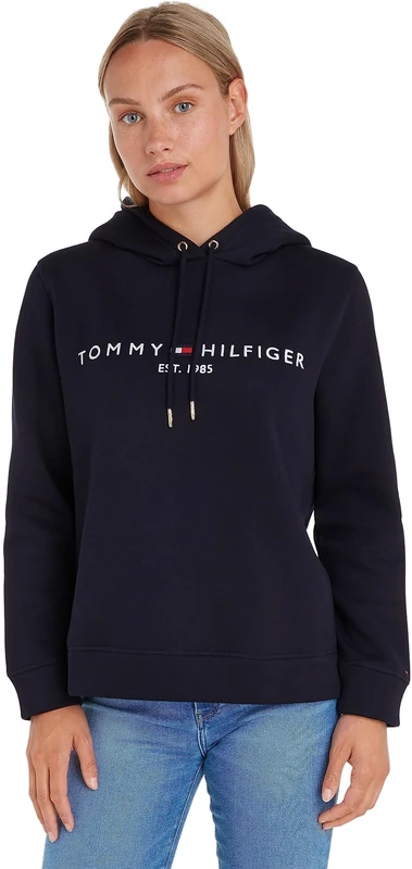 Tommy Hilfiger Women’s Heritage Hoodie, Black (Black), XL