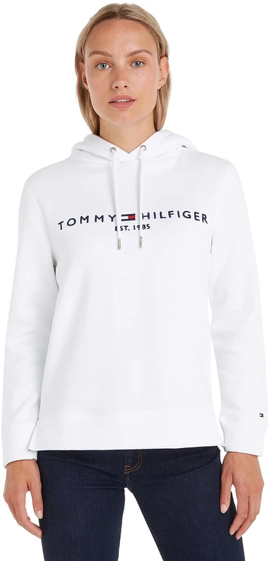 Tommy Hilfiger Women’s Heritage Hoodie, White (White), XL