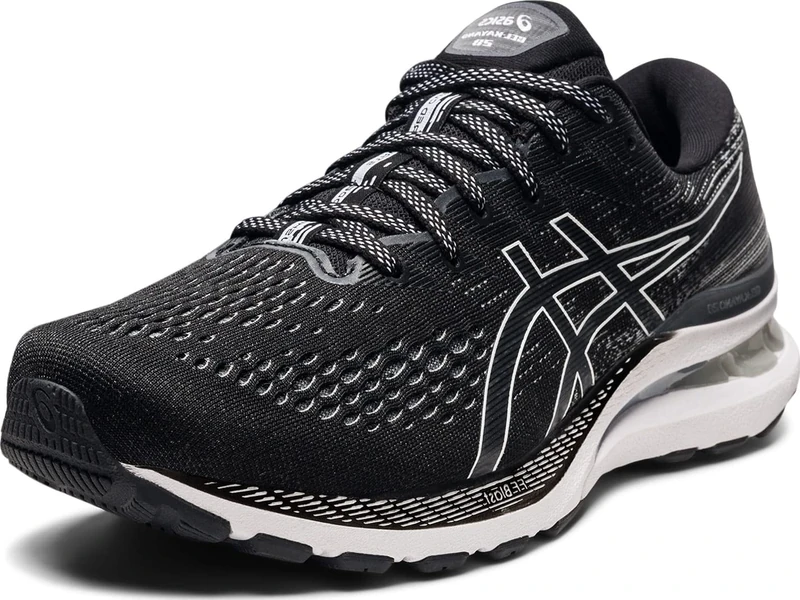 ASICS Men's Gel-Kayano 28 Road Running Shoe, Black White, 6 UK(40 EU)