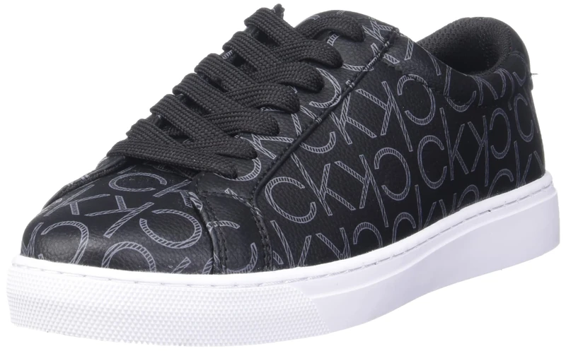 Calvin Klein Women's Gules Sneaker, Black 002, 5.5 UK