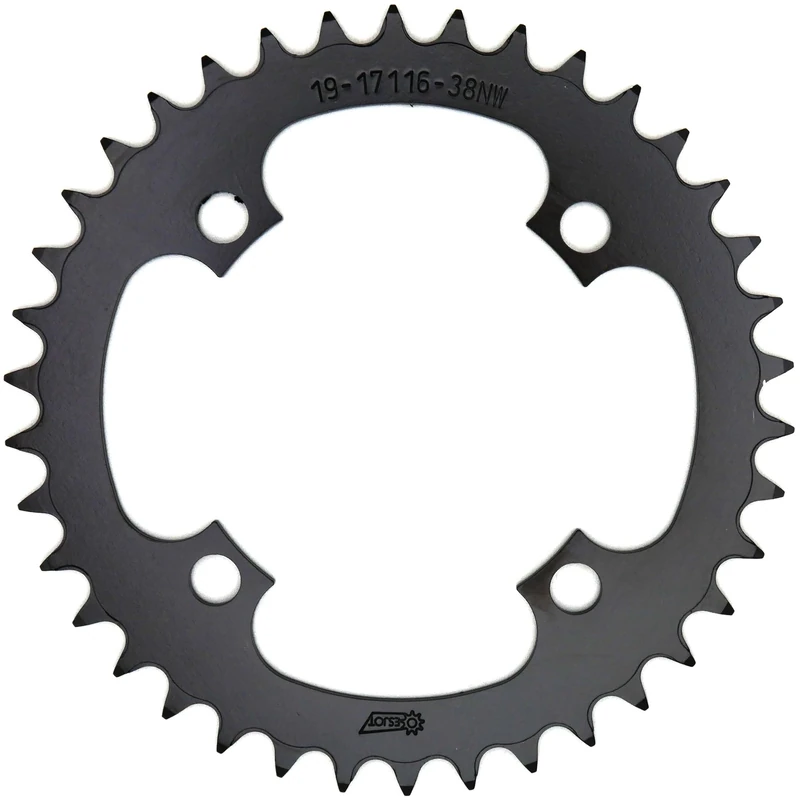 Esjot Unisex - Adult Universal Chainring, Black, 38 Teeth