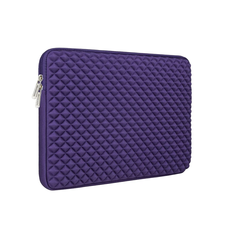 RAINYEAR 16 Inch Laptop Sleeve Diamond Foam Shock Resistant Padded Protective Case Specially Compatible with New 16" MacBook Pro/Max M1 M2 M3 M4 A2141 A2485 A2780 A2991 A3403 A3186(Purple)