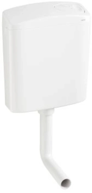 Wisa 336 Dualflux Low Suspended Flush Tank 3/6 Liter White