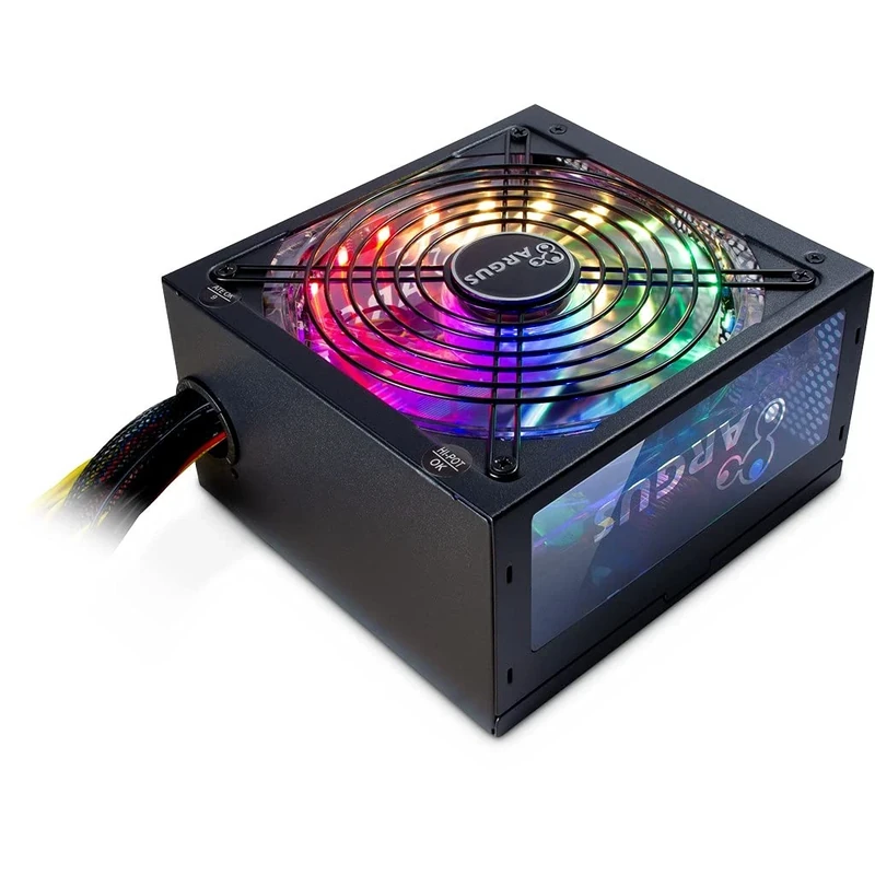 Inter-Tech Argus RGB-500W II Power Supply Unit 20+4 Pin ATX Black - Image 1