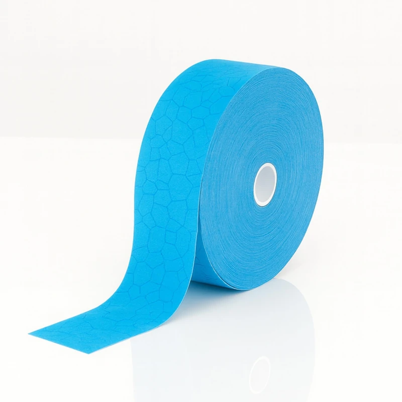 THERABAND Kinesiology Tape, Waterproof Physio Tape for Pain Relief, Muscle & Joint Support, Standard Roll, 5.1cm x 31.5m Bulk Roll, Blue