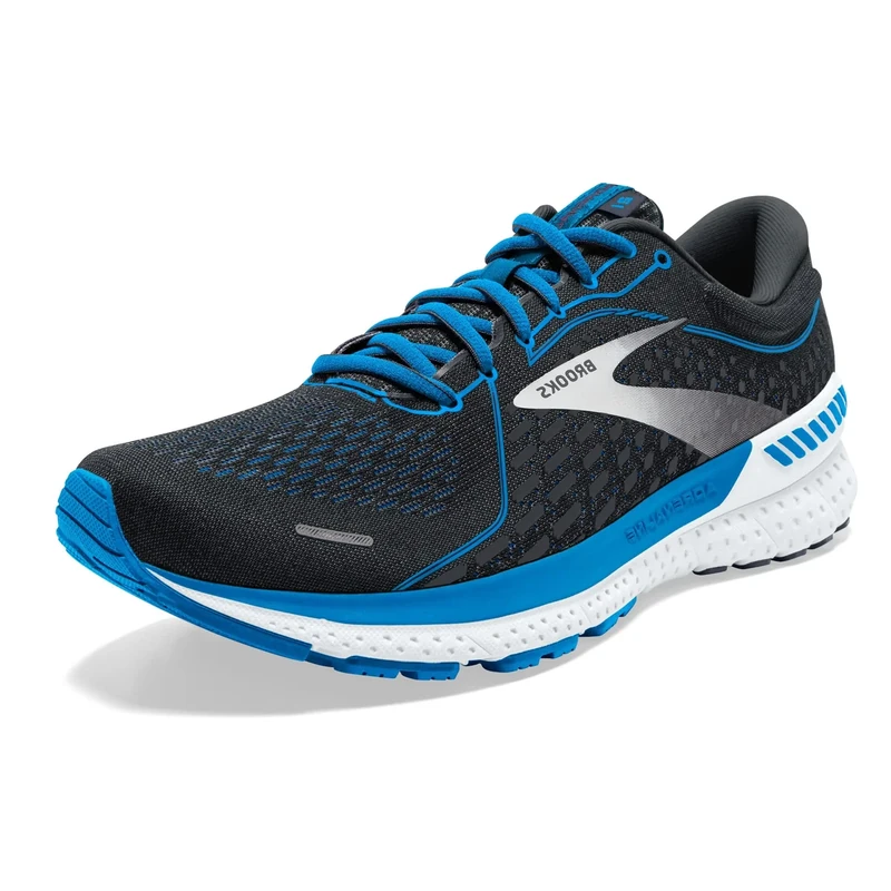 Brooks Men's Adrenaline Gts 21 Running Shoe, Navy Stellar White, 11 UK - Image 1