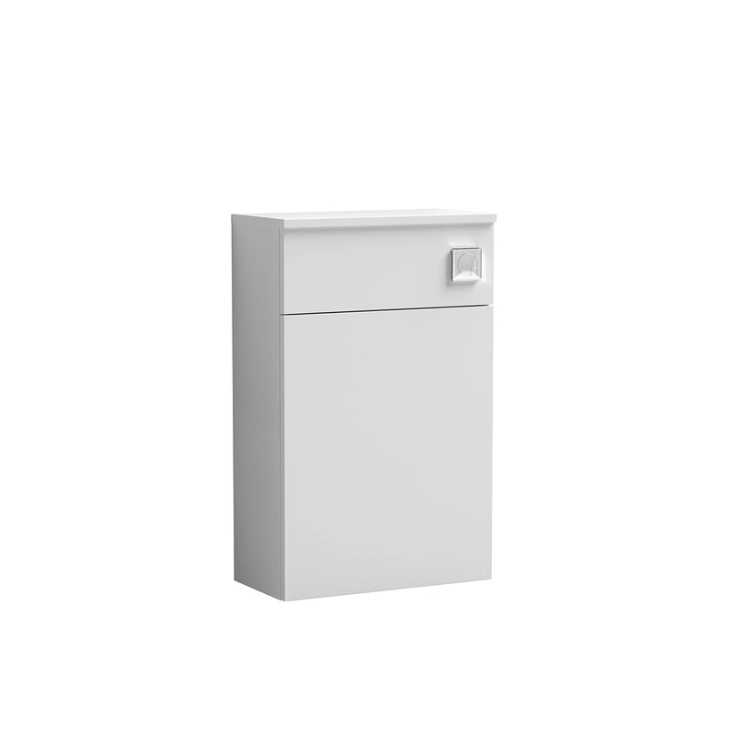 nuie NVF141 Arno Modern Bathroom Floor Standing WC Unit (Excluding Pan and Cistern), Gloss White, 500mm