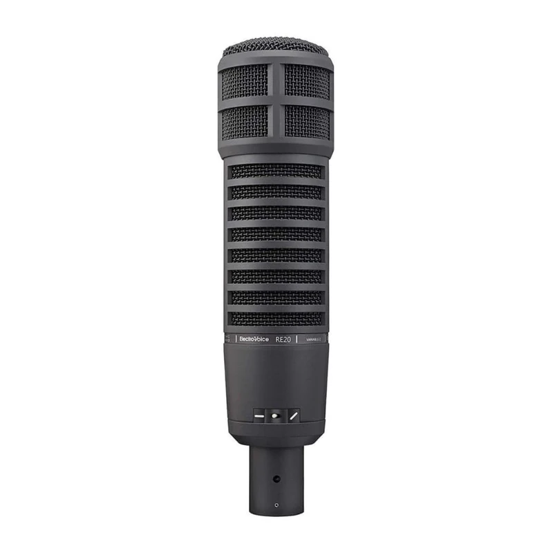Electro-Voice RE 20 Dynamic Brodcast Cardioid Wide Diaphragm Variable-D Microphone to Minimize Proximity Effect