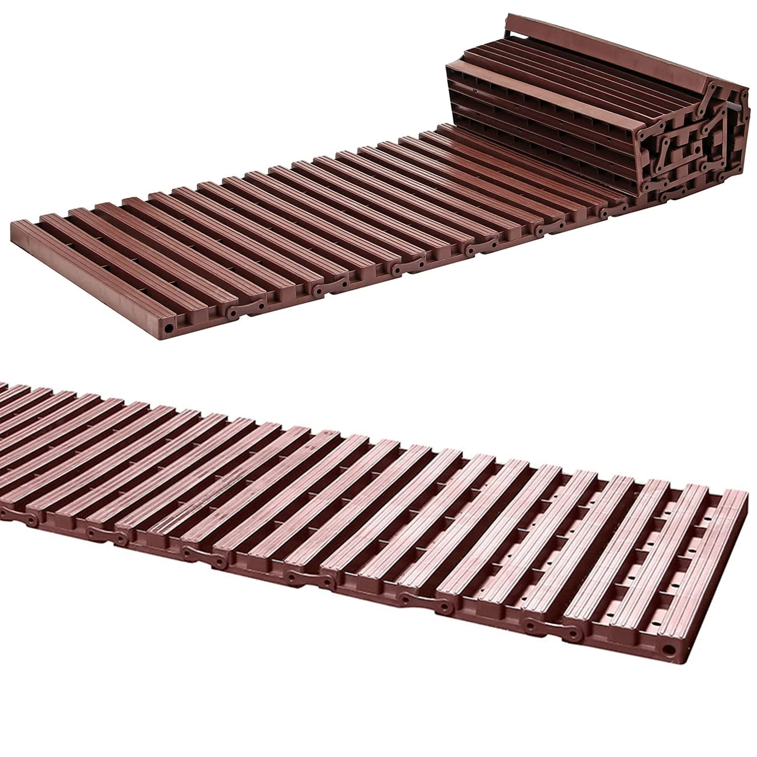 Taylor & Brown 1.39m Brown Instant Garden Roll Out Path Track | Temporary Path for Non-Slip Working Even In Worst Conditions | Grass Protection Mat Lawn Protector (16pc)