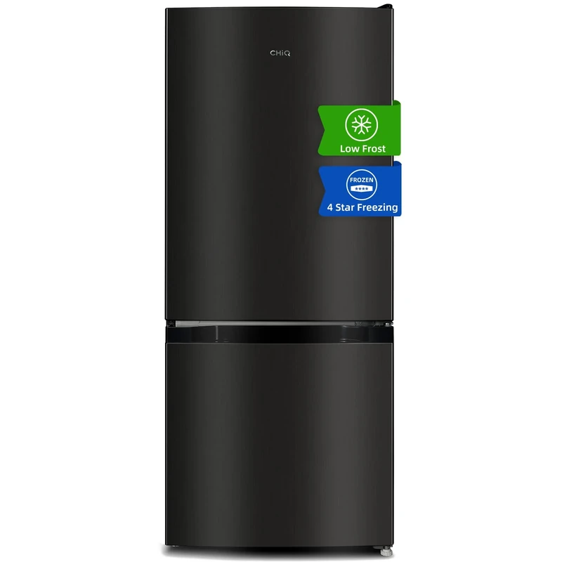 CHiQ CBM117L42, 117 L(87+30), Fridge Freezer, Low Frost, E, 39 dB, Low Noise, Led Light, Reversible Doors, Stainless Steel, 48cm Wide 114cm Tall, 12 Year Compressor Warranty