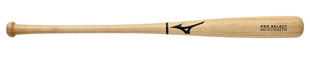 Mizuno Pro Select MZM 110 Maple Wood Baseball Bat, Natural, 32 inch
