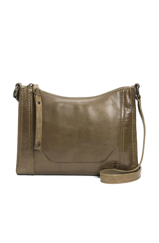 FRYE Women's Melissa Zip Crossbody, Khaki, One Size