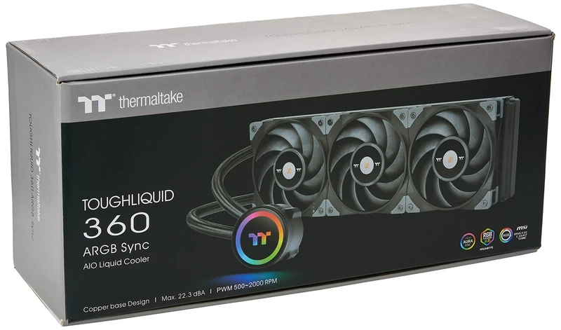 Thermaltake Toughliquid 360 ARGB Processeur Refroidisseur de liquide tout-en-un Noir