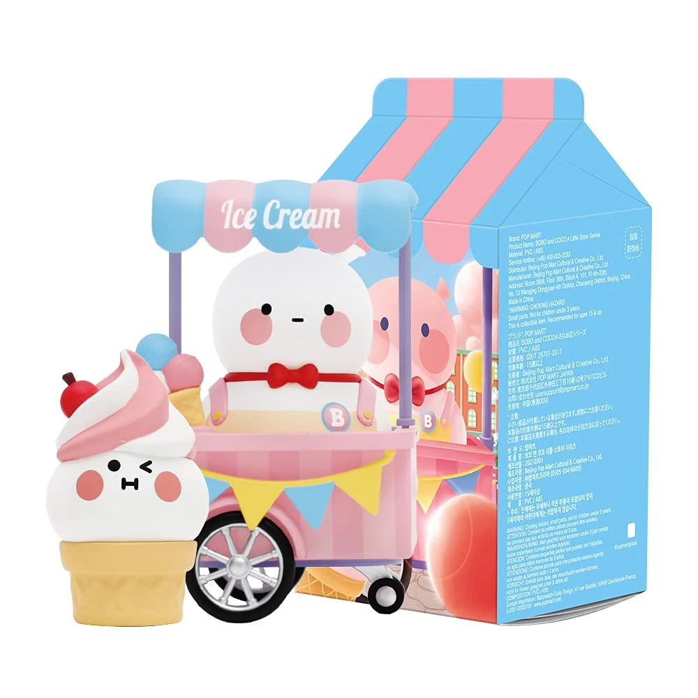 POP MART BOBO and COCO A Little Store Series SET(12Boxes) 2.5 inches Articulated Character Premium Design gifts for women Fan-Favorite blind box Collectible Toy Art Toy Action Figure