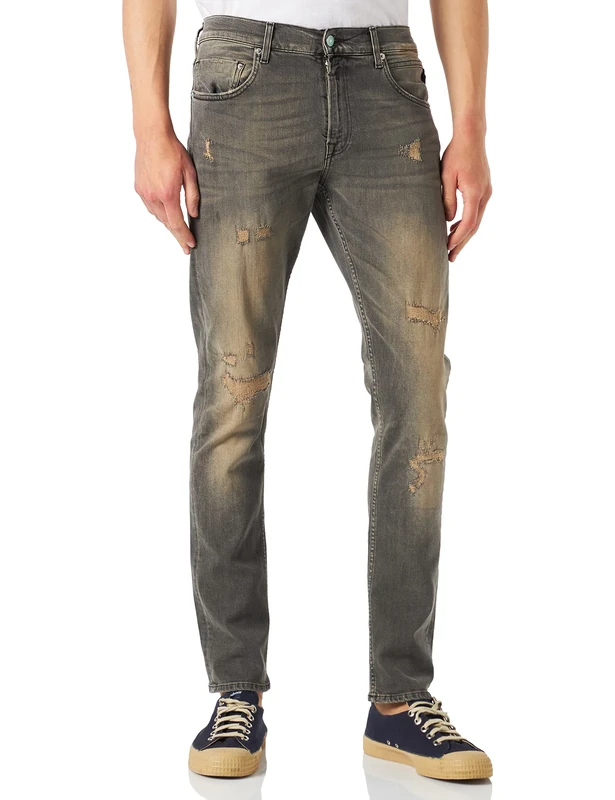 REPLAY Men's MickyM Jeans, 02S Sahara Sand, 36W / 34L