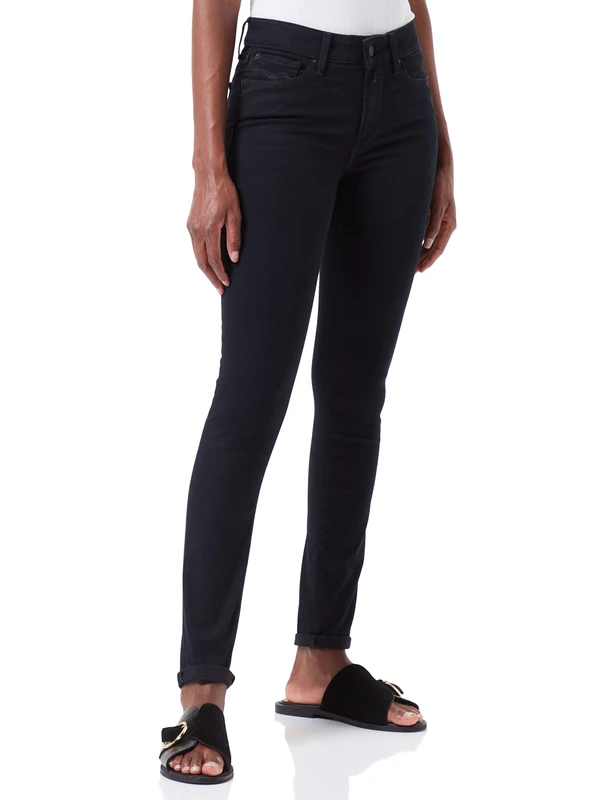 REPLAY Women's Luzien Hyperflex Re-Used Xlite Jeans, 007 Dark Blue, 25W / 30L