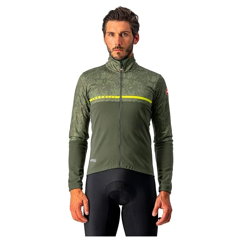 CASTELLI 4521505-075 FINESTRE JACKET Jacket Men's Military Green/Light Military- XL