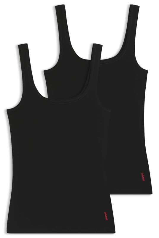 HUGO Women's Twin Vest Vest, Black1, L