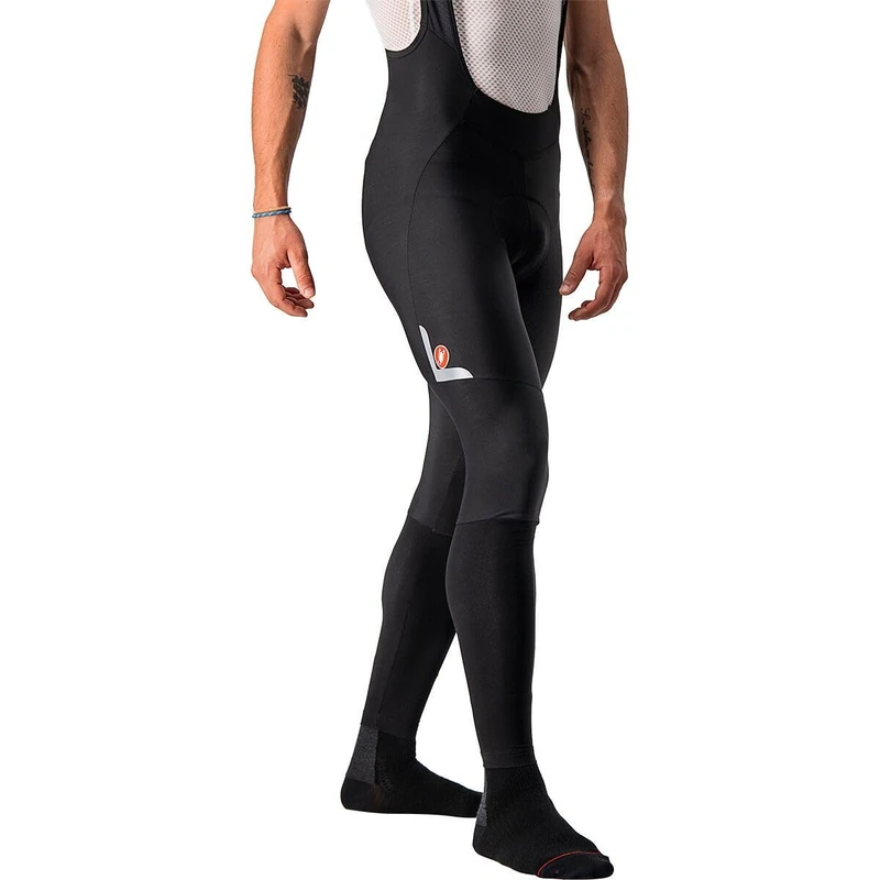CASTELLI 4521517-010 VELOCISSIMO 5 BIBTIGHT Tights Men's BLACK/SILVER REFLEX Size XL