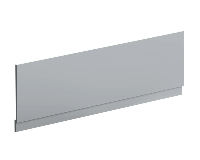 nuie MOF278 Blocks Modern Bathroom Bath Front Panel with Plinth, 1800mm, Satin White