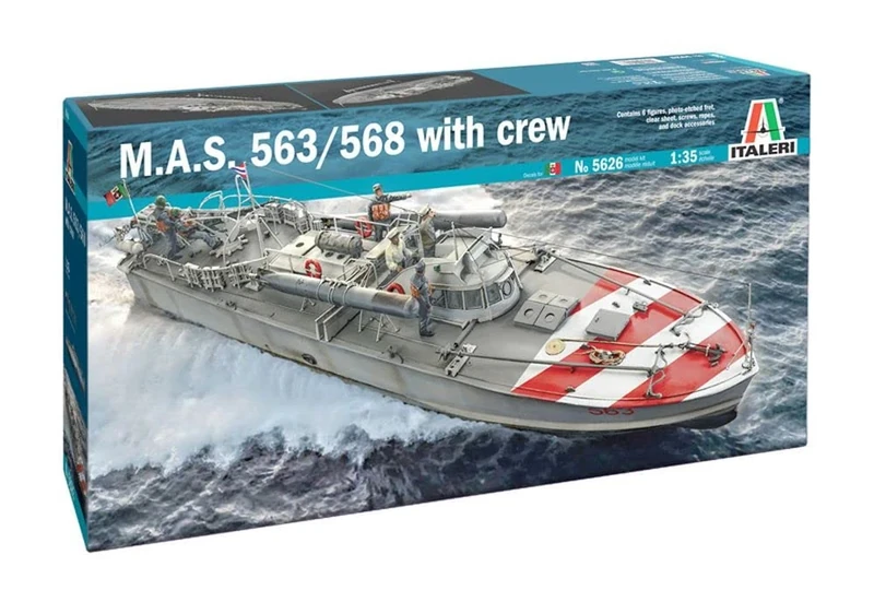 Italeri Ships 1:35 - M.A.S.568 4a Serie with crew