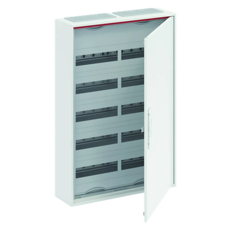 2CPX052186R9999 AC25V Steel Surface Mount Distribution Cabinet with Door, IP44, White, 16 x 55 x 80 cm